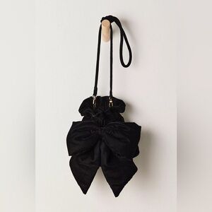 Free People Belle Velvet Bow Bag